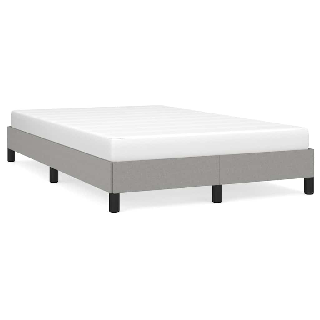 vidaXL Bedframe zonder matras 120x200 cm stof lichtgrijs grijs, foto 3