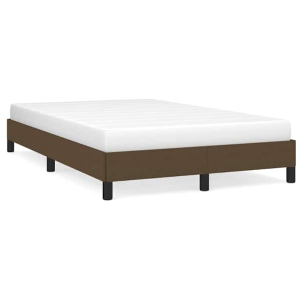 vidaXL voodiraam ilma madratsita Tumepruun 120x200 cm kangas