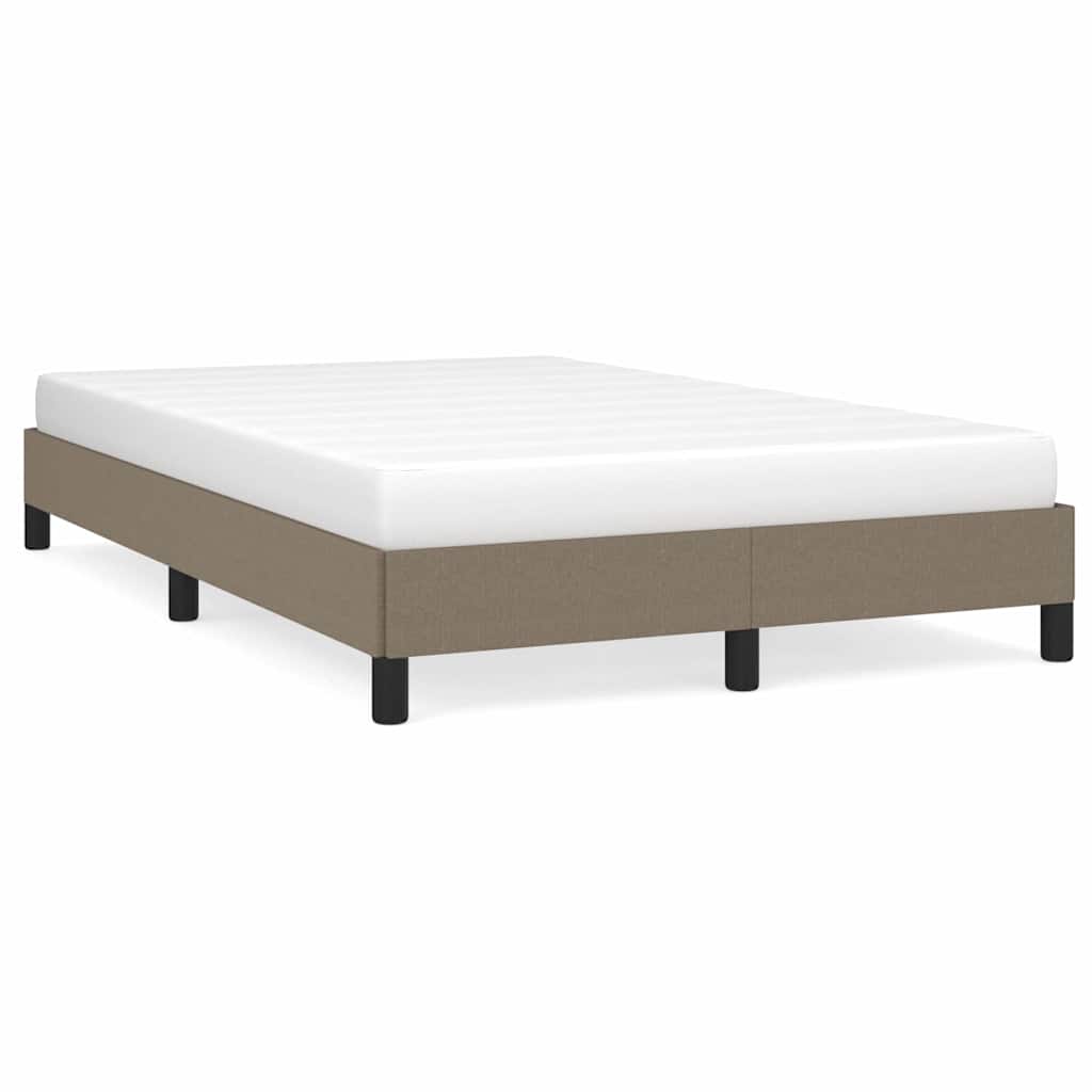 vidaXL Bedframe zonder matras 120x200 cm stof taupe, foto 3