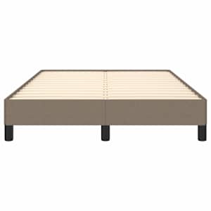 Rám postele bez matrace taupe 120 x 200 cm textil - obrázek 5