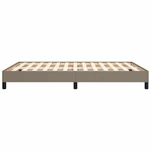 Rám postele bez matrace taupe 140 x 190 cm textil - obrázek 6