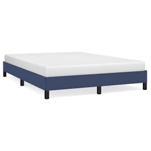 Rám postele bez matrace modrý 140 x 190 cm textil - obrázek 2
