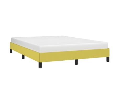 vidaXL Bedframe zonder matras 140x190 cm stof groen