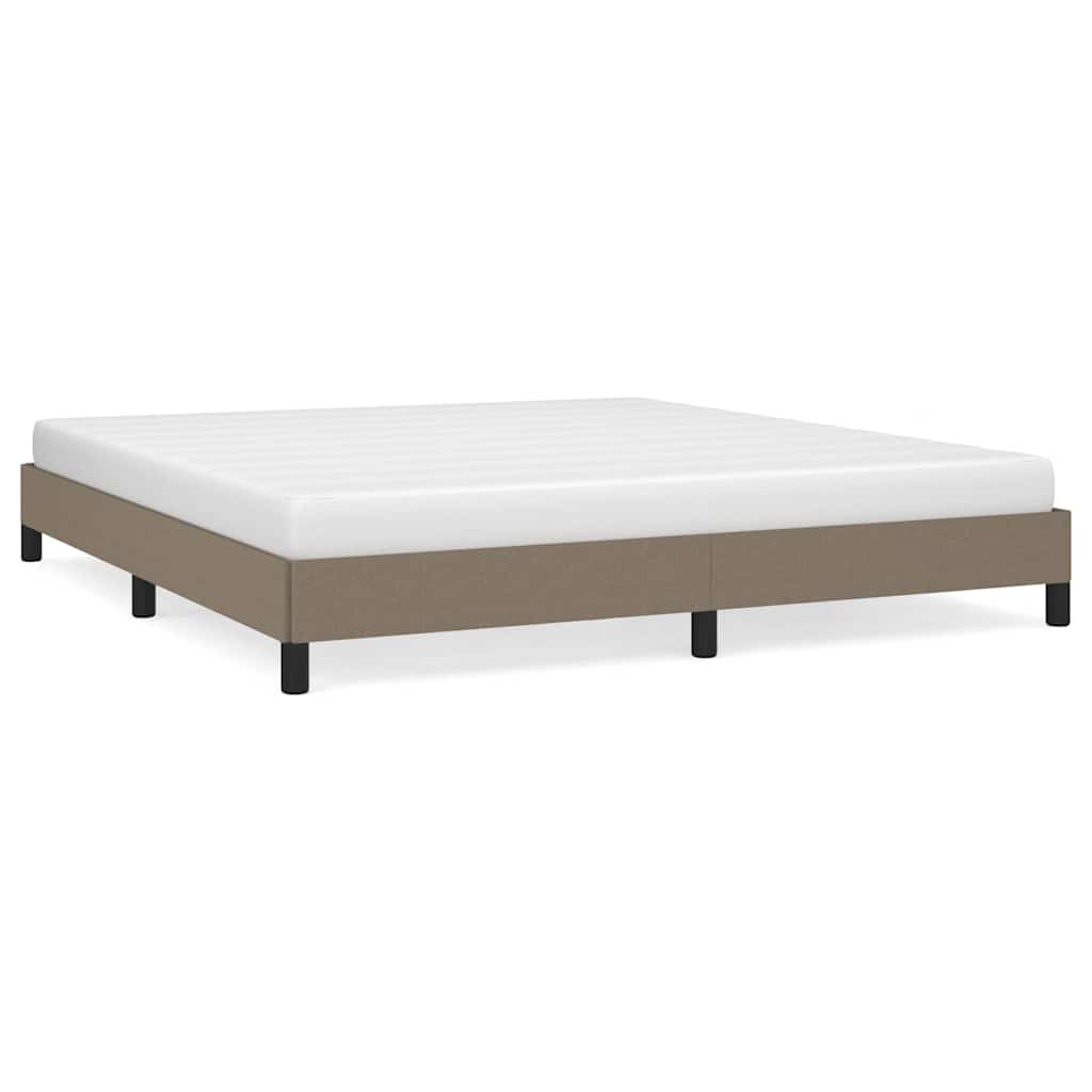 vidaXL Bedframe zonder matras stof taupe 180x200 cm, foto 3