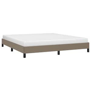Rám postele bez matrace taupe 180 x 200 cm textil - obrázek 3