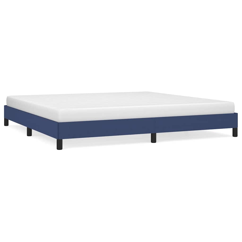 vidaXL Bedframe zonder matras stof blauw 200x200 cm, foto 3