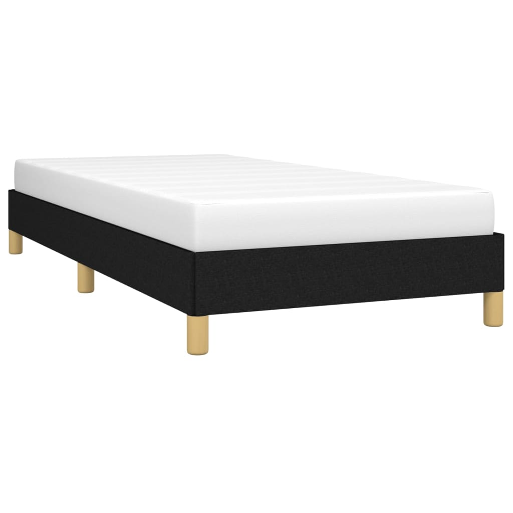 vidaXL Bedframe zonder matras 90x190 cm stof zwart afbeelding