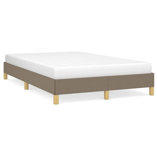 vidaXL Voodiraam ilma Madratsita Taupe 120x200 cm kangas