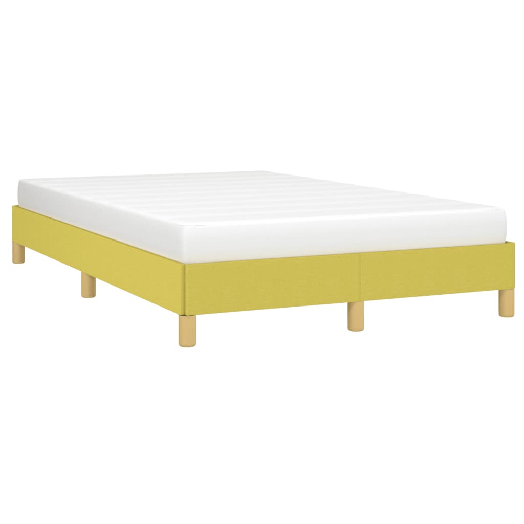 vidaXL Bedframe zonder matras 120x200 cm stof groen afbeelding
