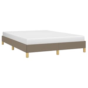 Rám postele bez matrace taupe 140 x 190 cm textil - obrázek 3