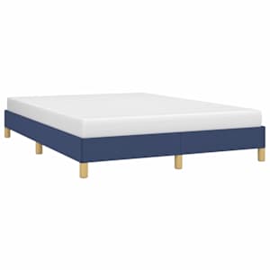 Rám postele bez matrace modrý 140 x 190 cm textil - obrázek 3