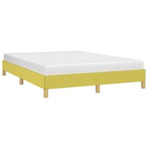 vidaXL Estructura de cama sin colch&oacute;n tela verde 140x190 cm