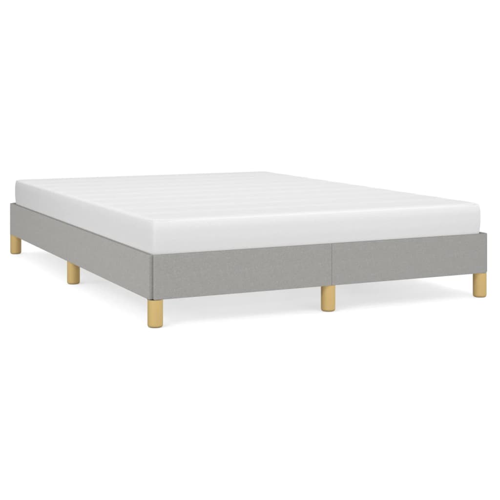 VidaXL Bedframe Zonder Matras Stof Lichtgrijs 140x200 Cm