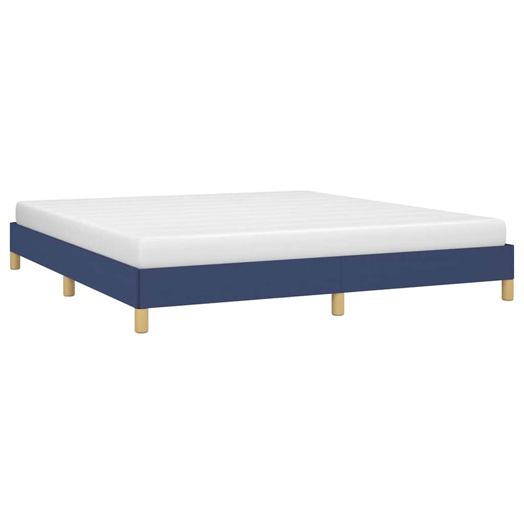 vidaXL Bedframe zonder matras stof blauw 180x200 cm, foto 2