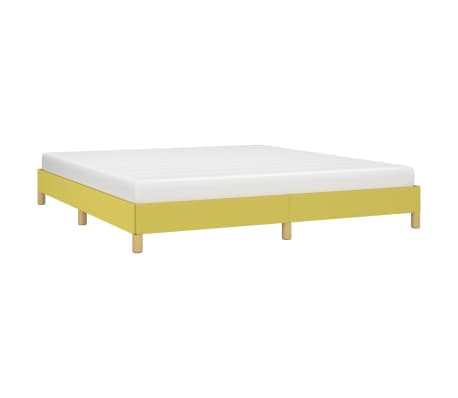vidaXL Cadre de lit sans matelas vert 180x200 cm tissu