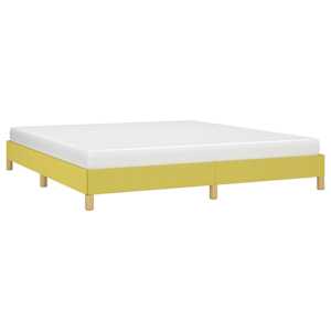 vidaXL Cadre de lit sans matelas vert 180x200 cm tissu