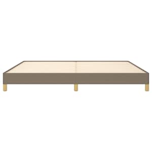 Rám postele bez matrace taupe 200 x 200 cm textil - obrázek 5