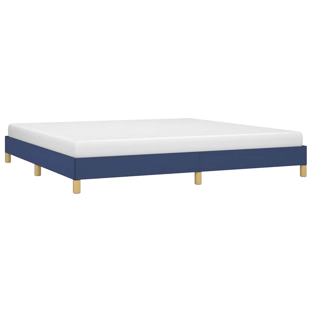 vidaXL Bedframe zonder matras stof blauw 200x200 cm, foto 2