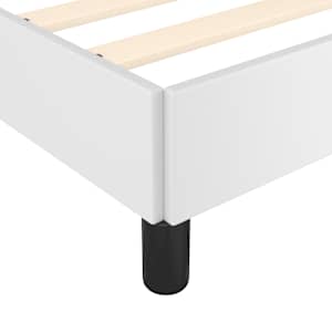 Rám postele bílý 80 x 200 cm umělá kůže - obrázek 7