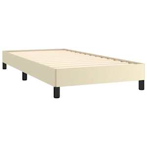 Rám postele krémový 80 x 200 cm umělá kůže - obrázek 4