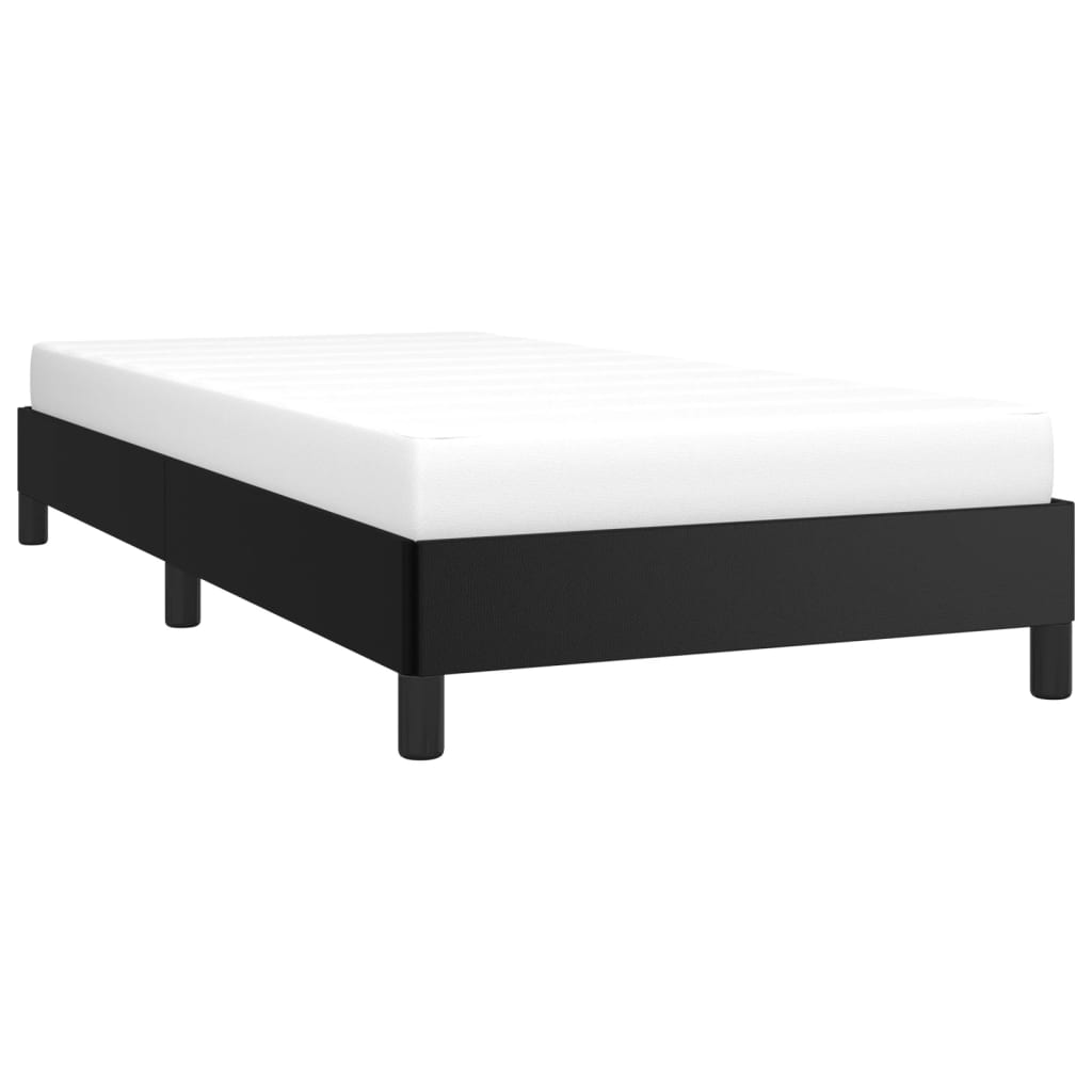 vidaXL Bedframe kunstleer zwart 90x200 cm afbeelding