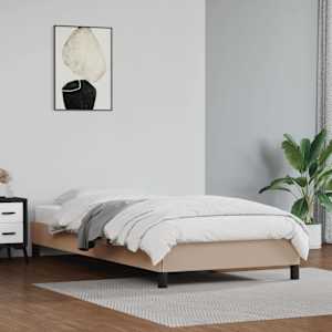 Rám postele cappuccino 100x200 cm umělá kůže - obrázek 1