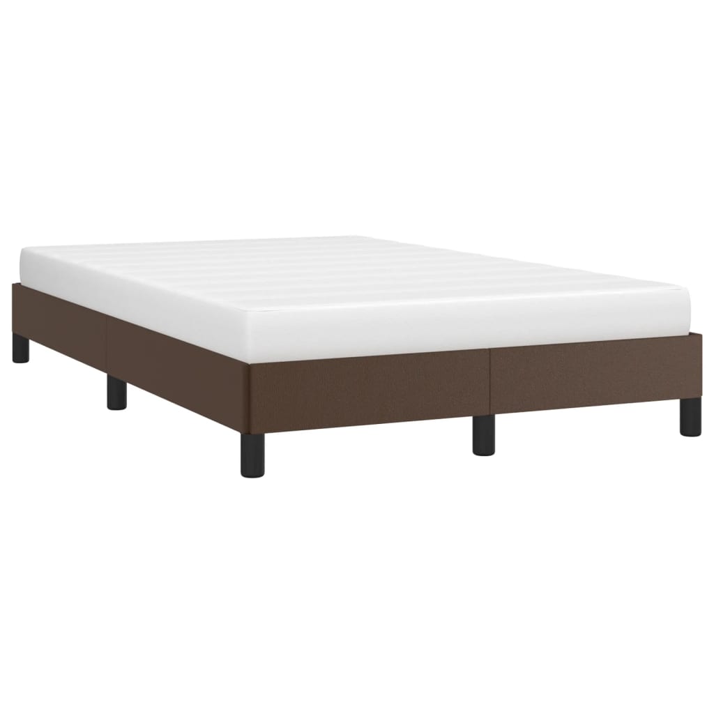 vidaXL Bedframe kunstleer bruin 120x200 cm afbeelding