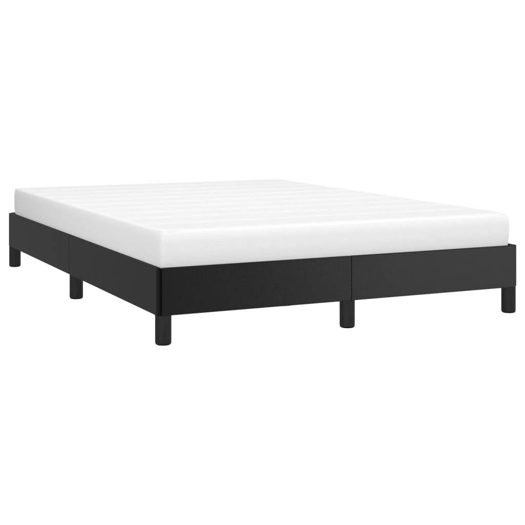 vidaXL Bedframe kunstleer zwart 140x200 cm afbeelding