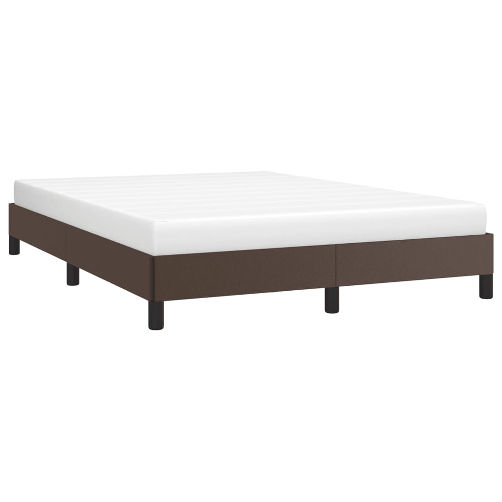 vidaXL Bedframe kunstleer bruin 140x200 cm afbeelding
