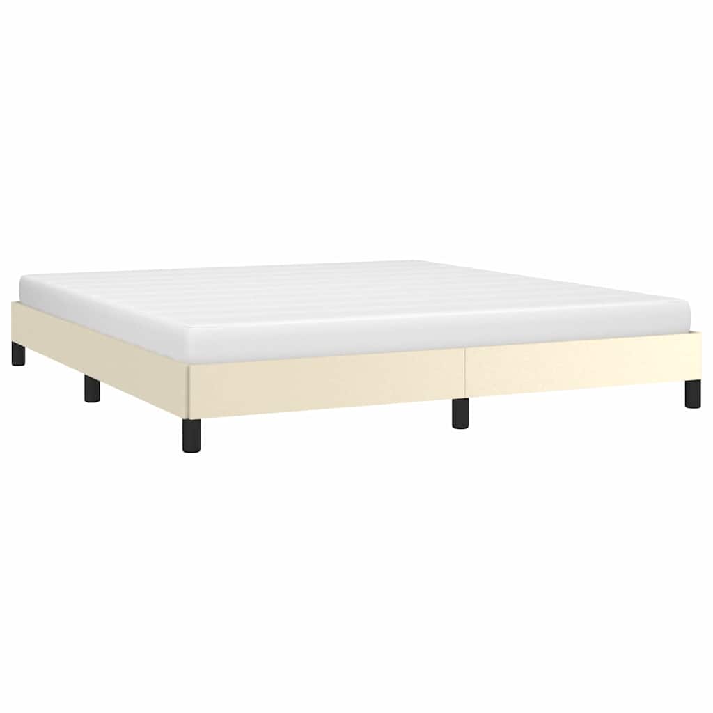 vidaXL Bedframe kunstleer crèmekleurig 180x200 cm, foto 2