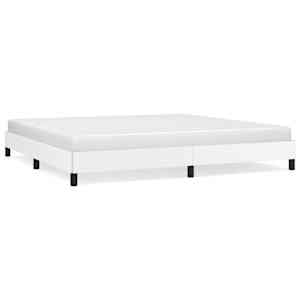 Rám postele bílá 200 x 200 cm umělá kůže - obrázek 2