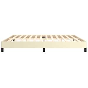 Rám postele krémová 200 x 200 cm umělá kůže - obrázek 6