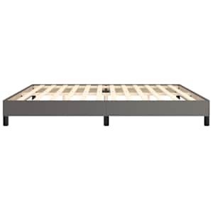 Rám postele šedá 200 x 200 cm umělá kůže - obrázek 6