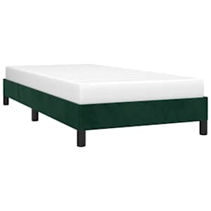 Rám postele bez matrace tmavě zelená 80 x 200 cm samet - obrázek 3