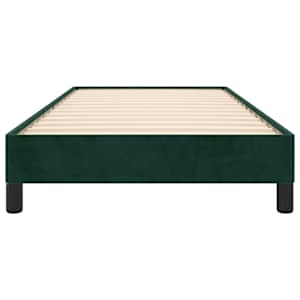Rám postele bez matrace tmavě zelená 80 x 200 cm samet - obrázek 5