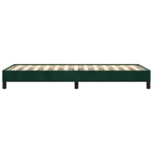 Rám postele bez matrace tmavě zelená 80 x 200 cm samet - obrázek 6