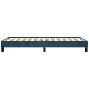 Rám postele bez matrace tmavě modrý 80x200 cm samet - obrázek 6