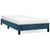 vidaXL Voodiraam ilma Madratsita Tumesinine 90x190 cm samet
