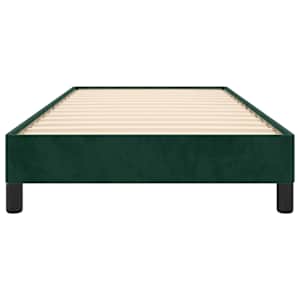 Rám postele bez matrace tmavě zelená 90 x 200 cm samet - obrázek 5