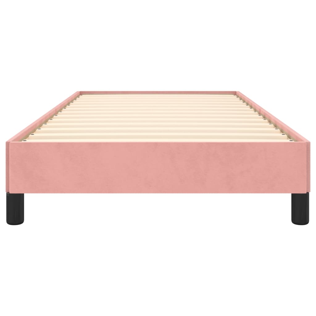 Rózsaszín bársony ágykeret 100x200 cm 