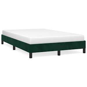 vidaXL Voodiraam ilma Madratsita Tumeroheline 120x200 cm samet