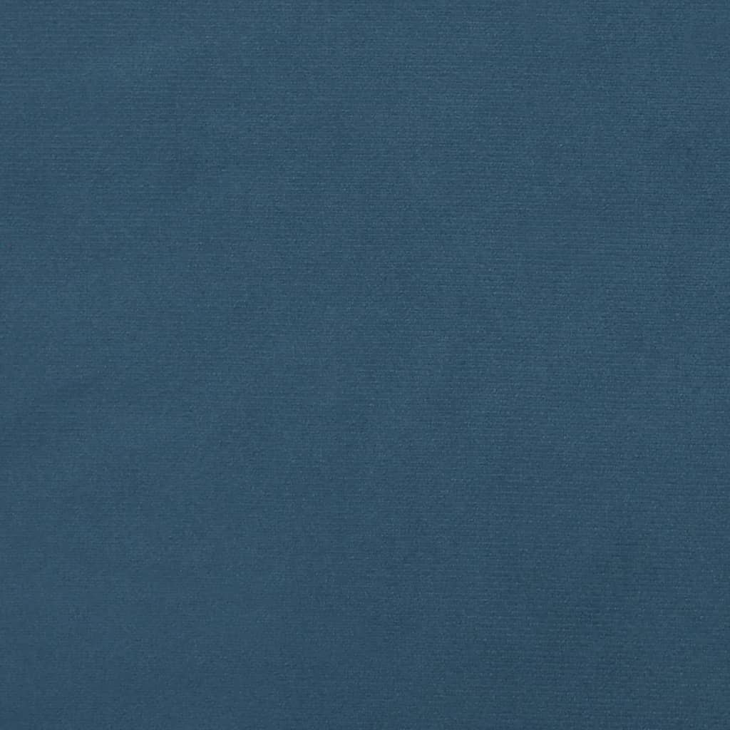 Cadru de pat, albastru închis, 120x200 cm, catifea