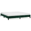 vidaXL Voodiraam ilma Madratsita Tumeroheline 160x200 cm samet