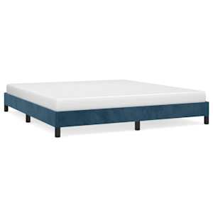 vidaXL Voodiraam ilma Madratsita Tumesinine 160x200 cm samet