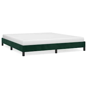 vidaXL Voodiraam ilma Madratsita Tumeroheline 180x200 cm samet