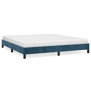 vidaXL Voodiraam ilma Madratsita Tumesinine 180x200 cm samet