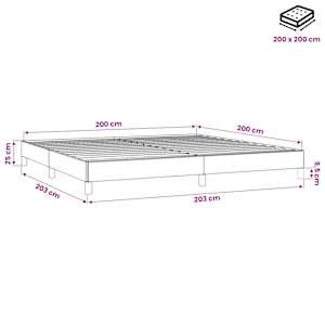 Rám postele růžový 200 x 200 cm samet - obrázek 11