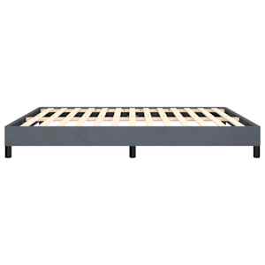 Rám postele bez matrace tmavě šedý kalifornský samet velikosti King - obrázek 7