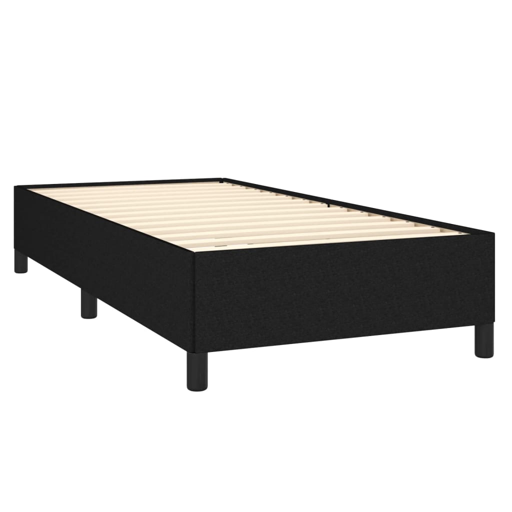 vidaXL Bedframe zonder matras 80x200 cm stof zwart afbeelding