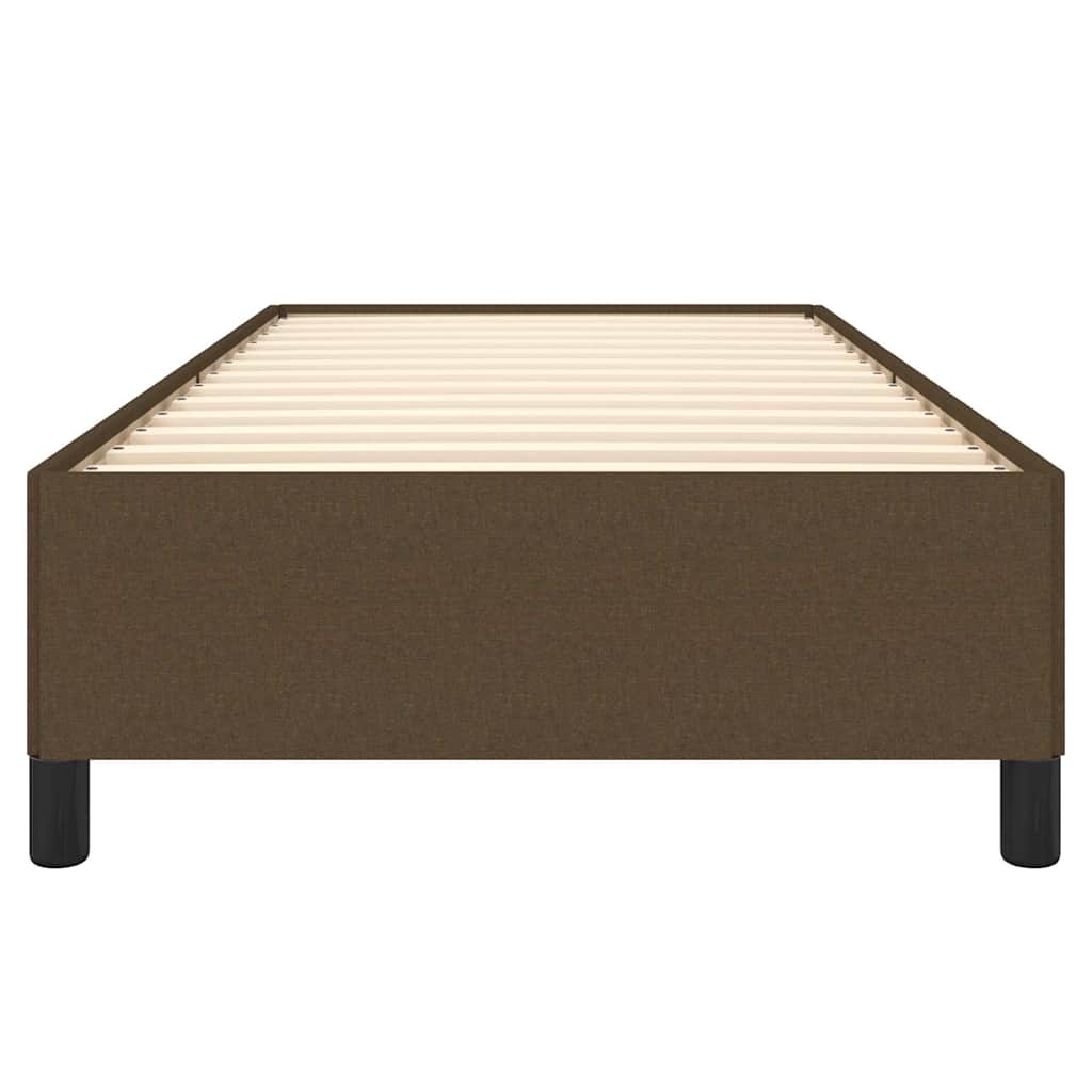 vidaXL Bedframe zonder matras 80x200 cm stof donkerbruin bruin, foto 4
